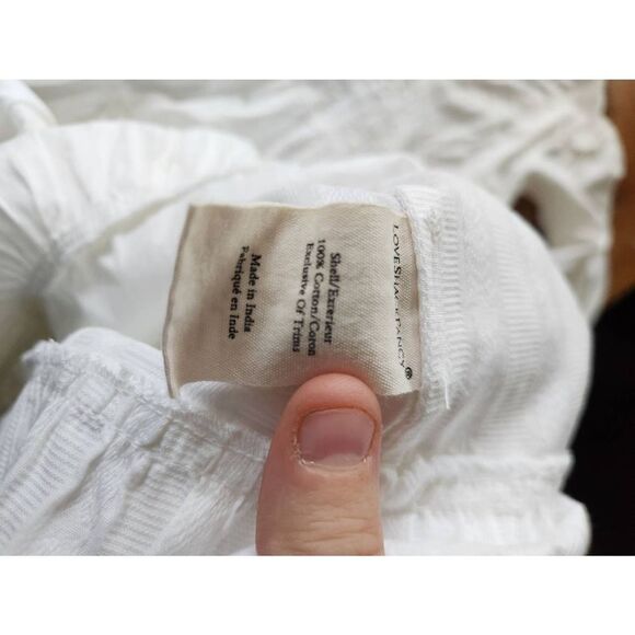 LoveShackFancy Stephen white  Midi Dress sz 10 - Picture 5 of 6